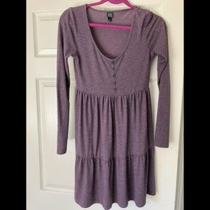 Wild Fable size small purple long sleeve tier dress